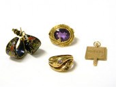 JEWELRY  five pieces: 14 karat