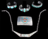 JEWELRY: FIVE PIECES OF NATIVE