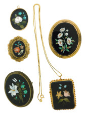 JEWELRY: FIVE SILVER AND 10K F
