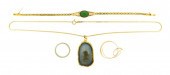 JEWELRY: FOUR INDIVIDUAL GOLD