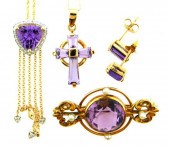 JEWELRY: FOUR PIECES OF 14K AN