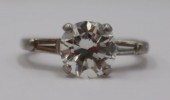 JEWELRY. GIA 2.01 CT ROUND BRI