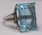 JEWELRY. GIA AQUAMARINE AND 14