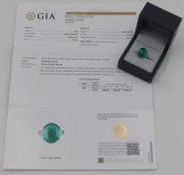 JEWELRY. GIA COLOMBIAN EMERALD