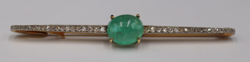 JEWELRY. GIA EMERALD, DIAMOND AND