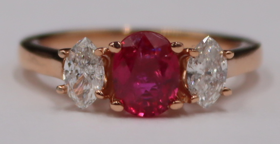 JEWELRY. GIA NATURAL UNHEATED