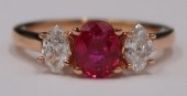 JEWELRY. GIA NATURAL UNHEATED