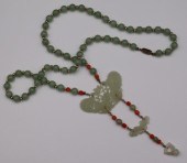 JEWELRY. GILT SILVER, JADE AND