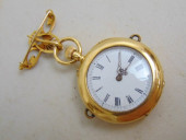 JEWELRY. GOLD POCKET WATCH/PIN