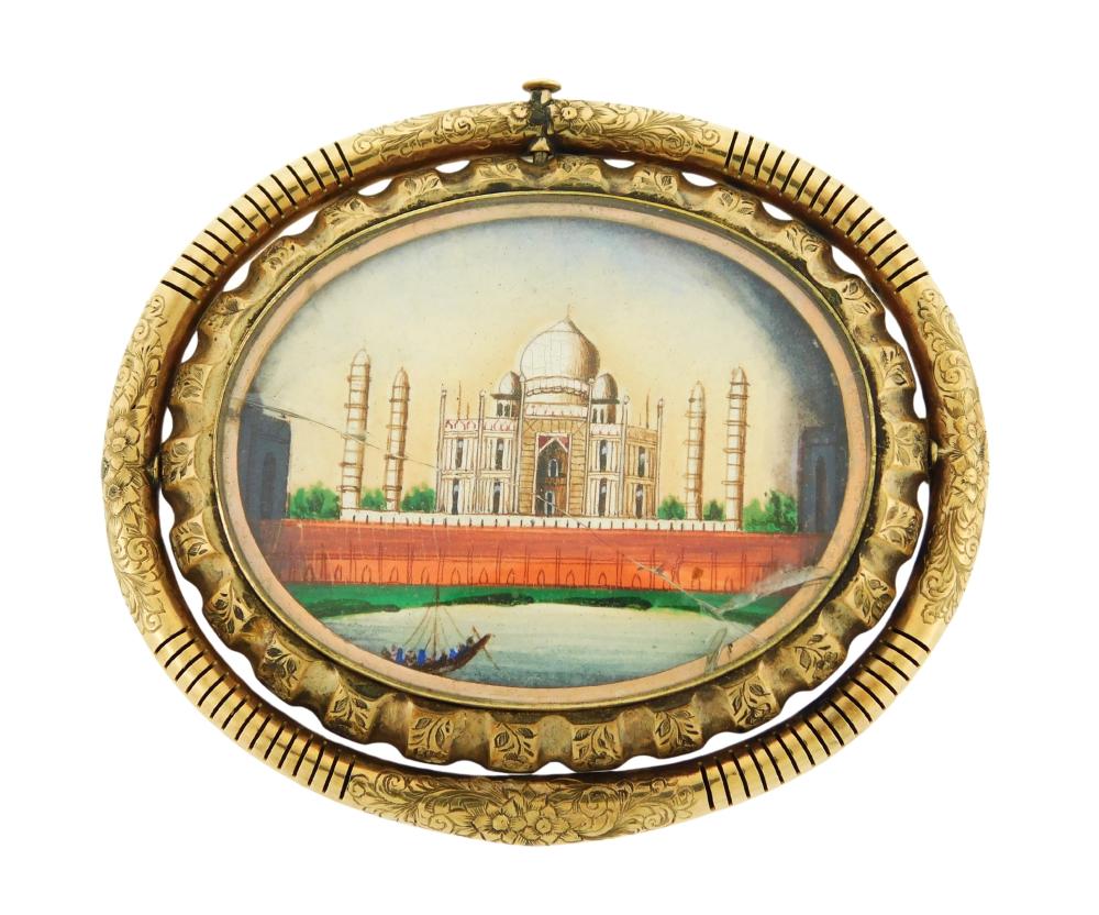JEWELRY: GOLD SWIVEL PIN/PENDANT,
