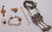 JEWELRY. GROUPING OF ANTIQUE A