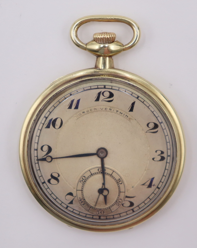 JEWELRY. GRUEN VERITHIN 14KT GOLD