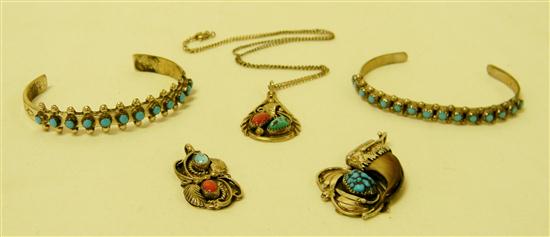 JEWELRY: hand-wrought silver and