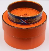 JEWELRY. HERMES BLUE ENAMEL WI