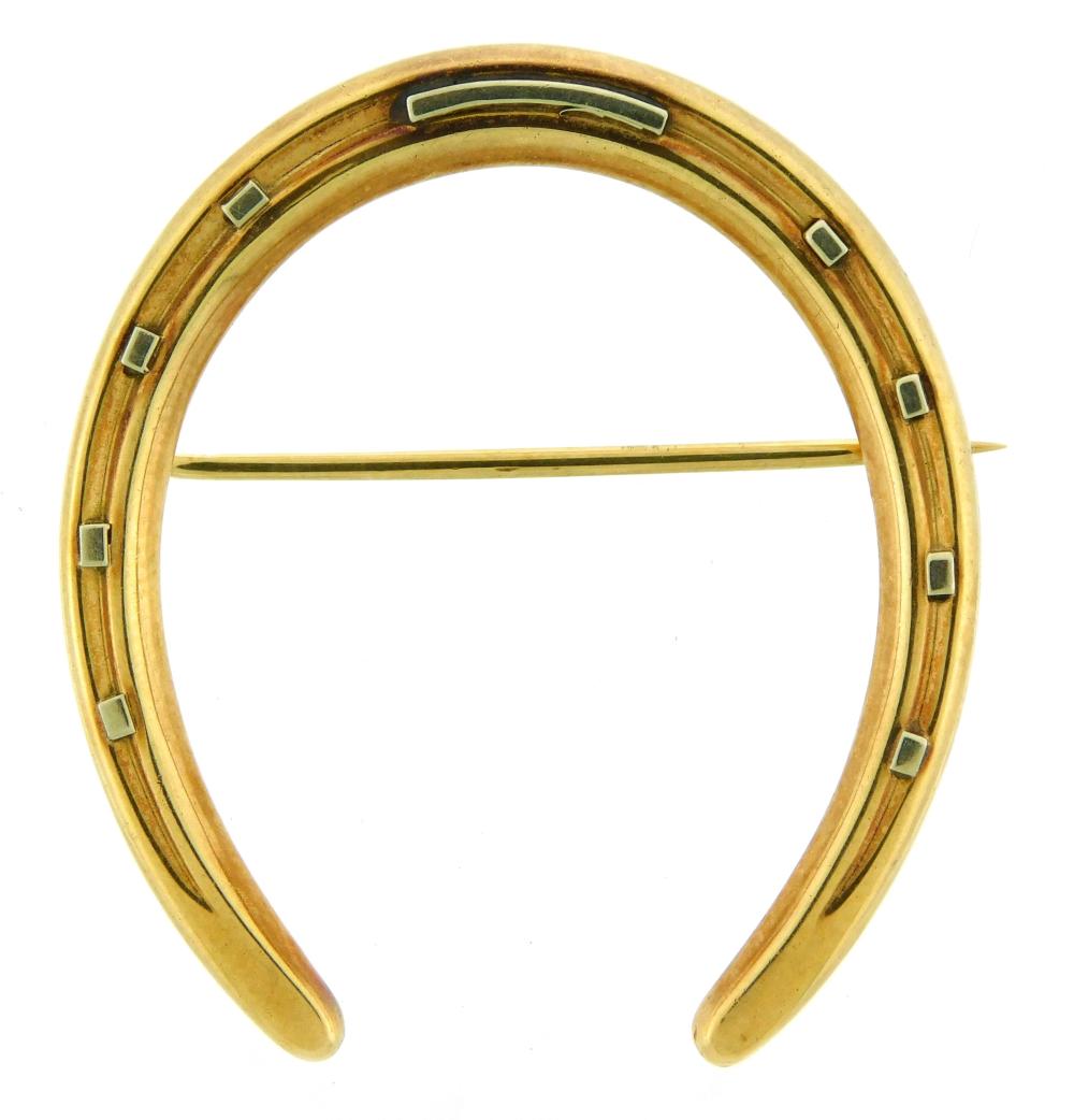 JEWELRY: HORSESHOE BROOCH,