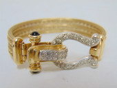 JEWELRY. HORSESHOE DIAMOND 14K