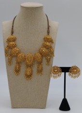 JEWELRY. IRANIAN 22CT GOLD OPE