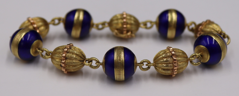 JEWELRY. ITALIAN 18KT GOLD AND