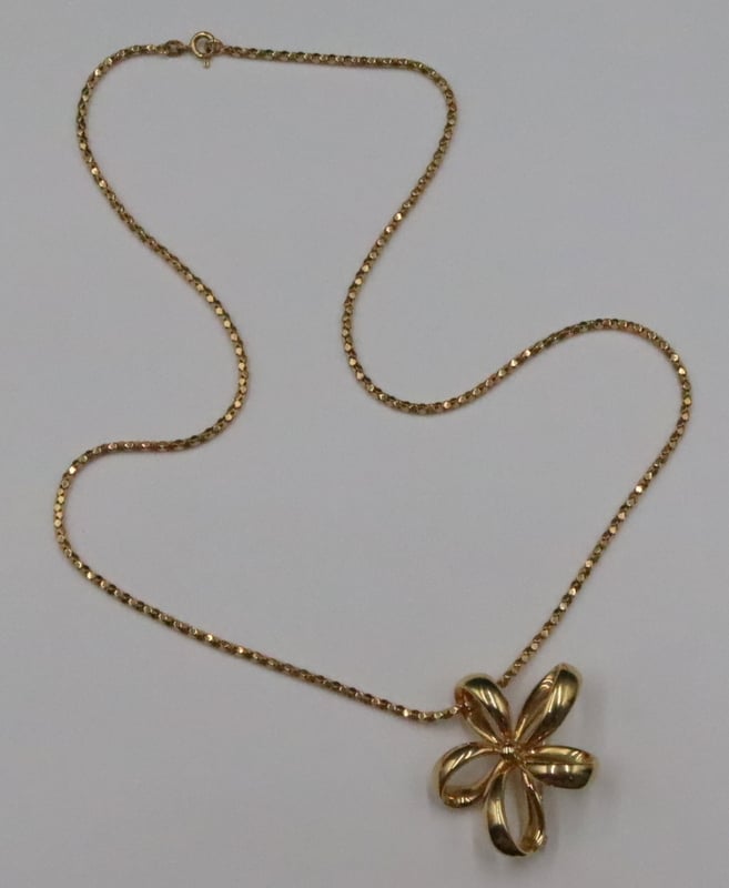 JEWELRY. ITALIAN 18KT GOLD BROOCH