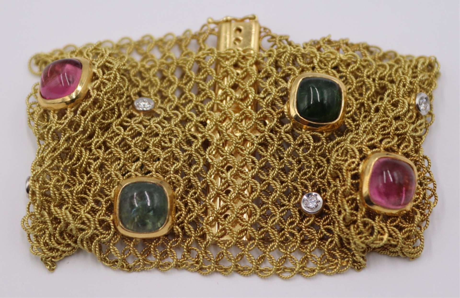 JEWELRY. ITALIAN 18KT GOLD, COLORED