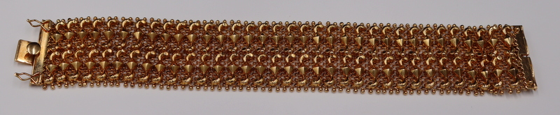 JEWELRY. ITALIAN WIDE 18KT GOLD