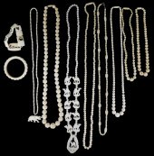 JEWELRY: IVORY, BONE AND FAUX
