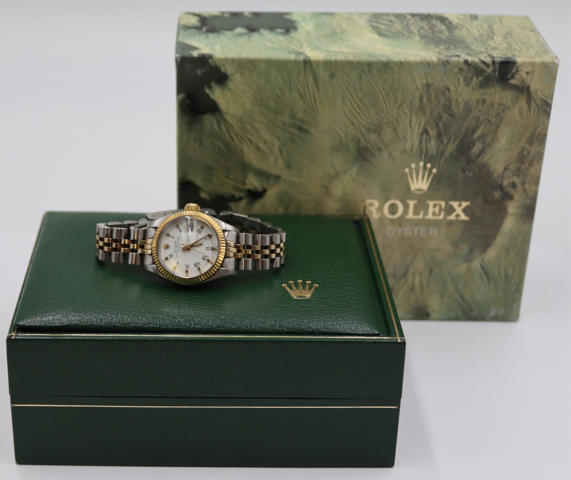 JEWELRY. LADIES TWO-TONE ROLEX