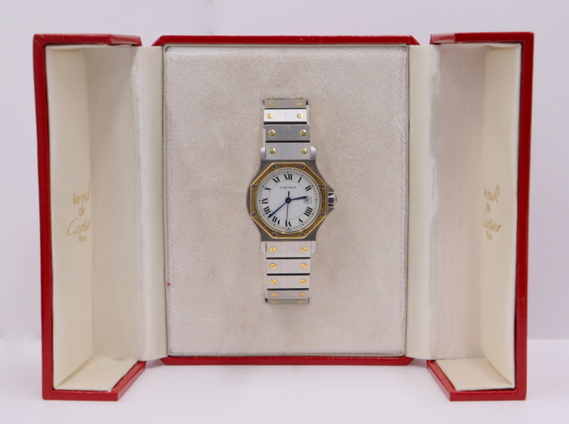 JEWELRY. LADY'S CARTIER SANTOS