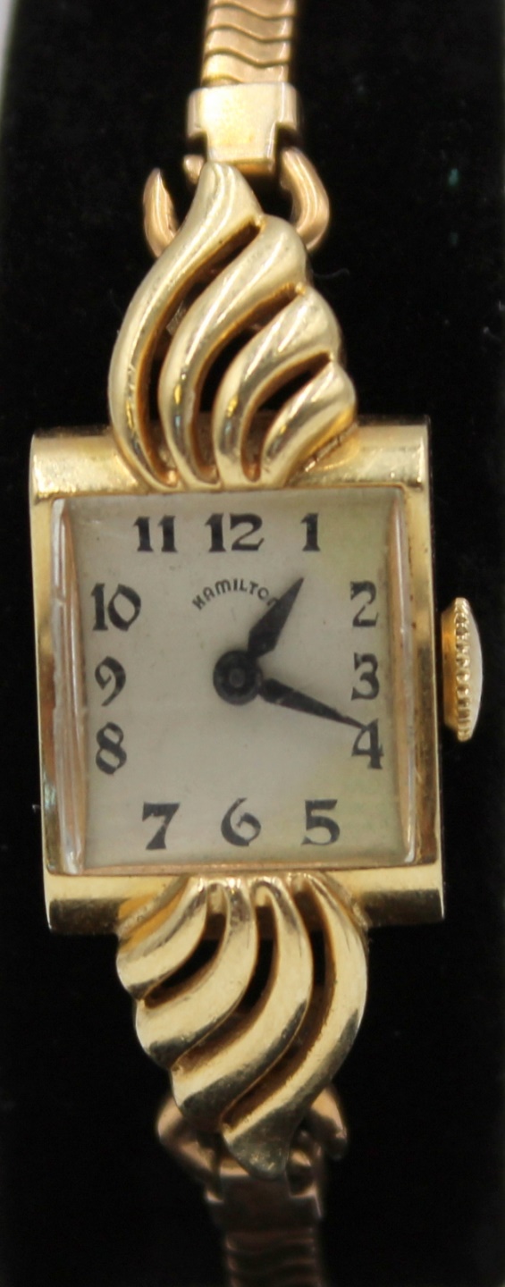 JEWELRY. LADY'S HAMILTON 14KT