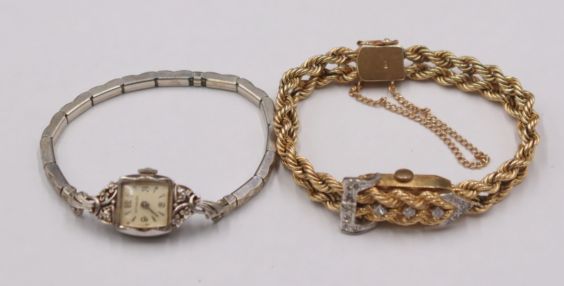 JEWELRY. LADY'S VINTAGE 14KT GOLD