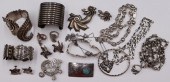 JEWELRY. LARGE GROUPING OF SIL