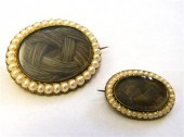 JEWELRY: Large Mourning Brooch