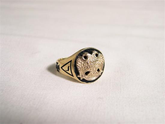JEWELRY: Masonic Ring  14K yellow