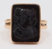 JEWELRY. MEN'S 14KT GOLD AND I