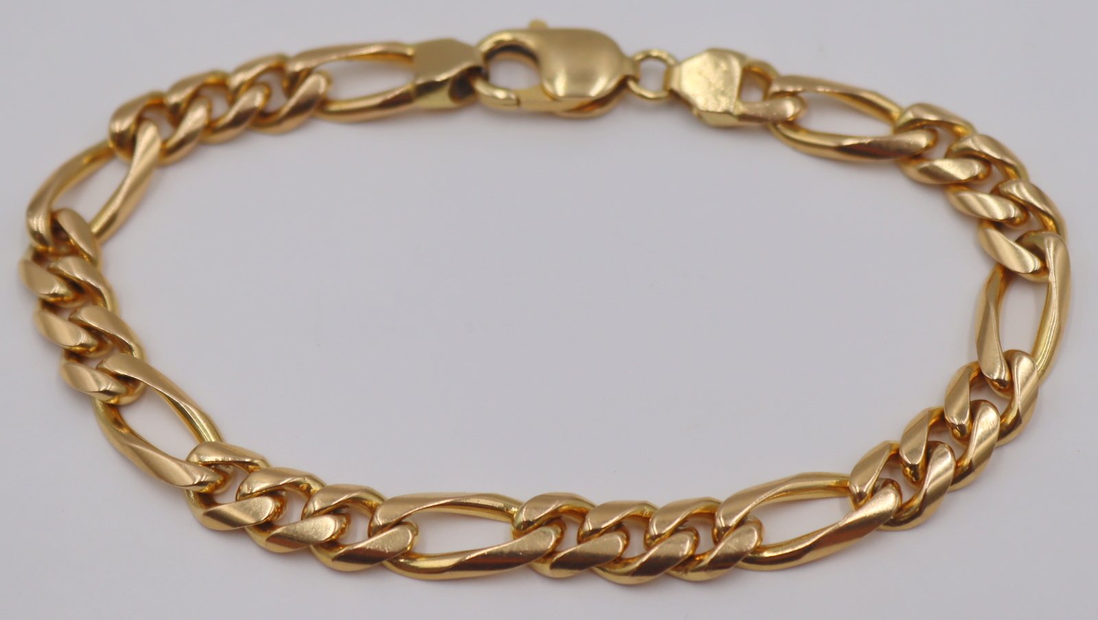 JEWELRY. MEN'S 18KT GOLD FIGARO