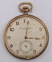 JEWELRY. MEN'S IWC 14KT GOLD O