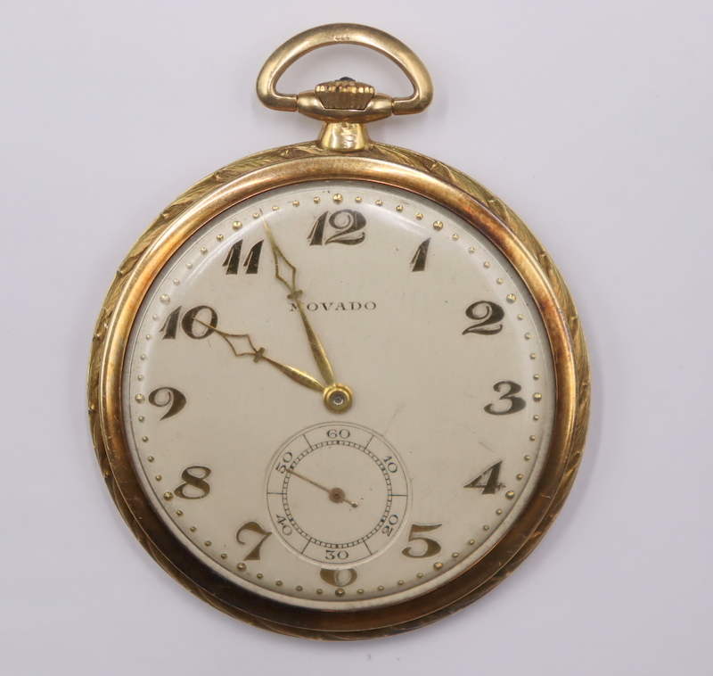 JEWELRY. MEN'S MOVADO 14KT GOLD