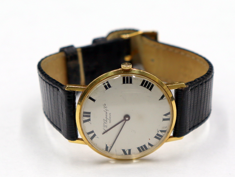 JEWELRY. MEN'S VINTAGE CHOPARD 18KT