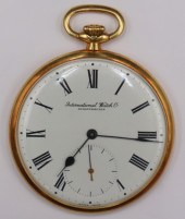 JEWELRY. MEN'S VINTAGE IWC 18K