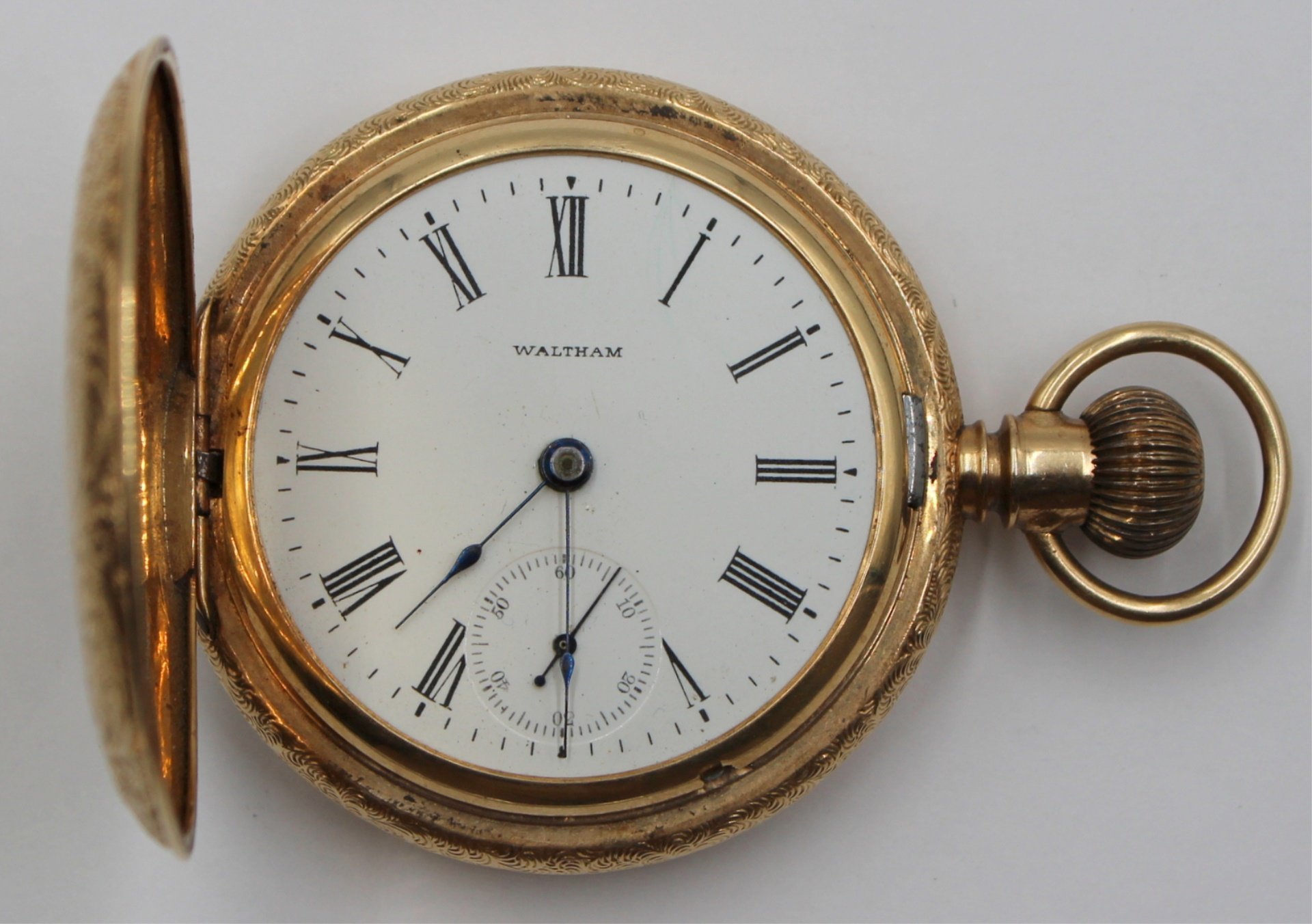 JEWELRY. MEN'S WALTHAM 14KT GOLD