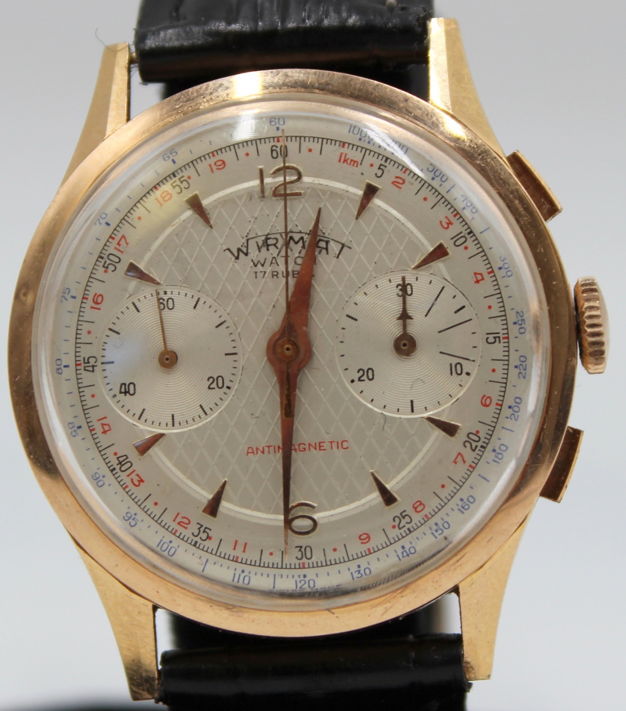JEWELRY. MEN'S WIRMAT 18KT GOLD