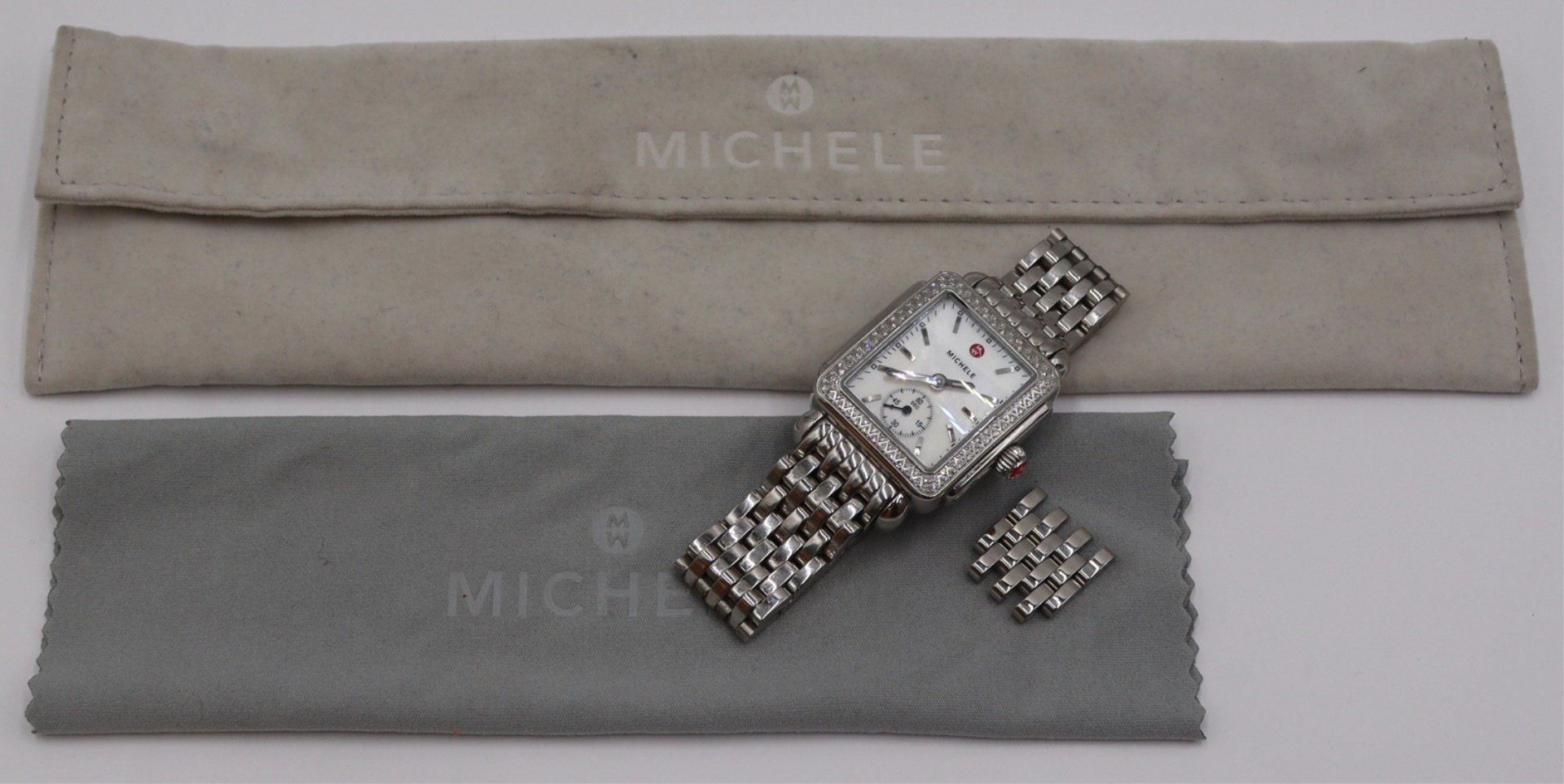 JEWELRY. MICHELE "DECO" STAINLESS
