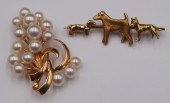JEWELRY. MIKIMOTO AND DOG GOLD