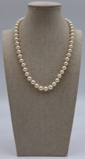 JEWELRY. MIKIMOTO PEARL AND 14