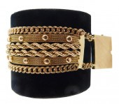 JEWELRY: MULTI-STRAND GOLD CHA