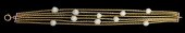 JEWELRY: MULTI-STRAND PEARL BR