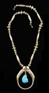 JEWELRY: NAVAHO STYLE SILVER A