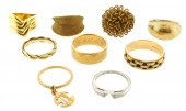 JEWELRY: NINE RINGS OF PLATINU