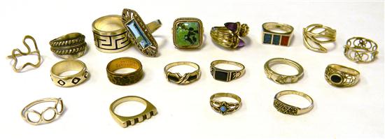 JEWELRY: Nineteen Assorted Silver