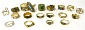 JEWELRY: Nineteen Assorted Sil